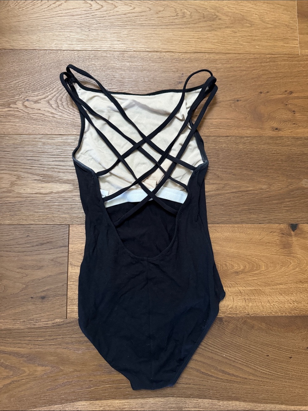 Women's Strappy Back Bodysuit - Black